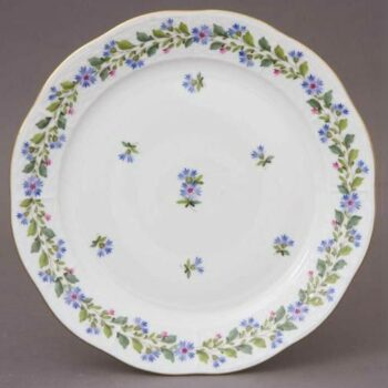 Dinner Plate - Rich Petit Blue Garland