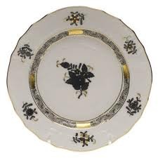 Bread & Butter Plate - Chinese Bouquet Black