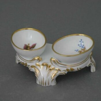 Twin salt cellar - Butterfly and Bamboo