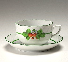 Teacup and Saucer - Fruits of Forest (Assorted Colors)