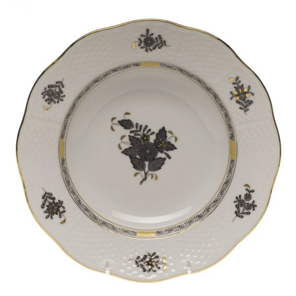 Soup Plate - Chinese Bouquet Black