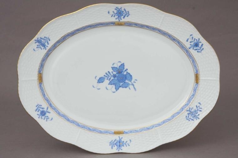 Large Oval Dish - Chinese Bouquet (Assorted Colors)