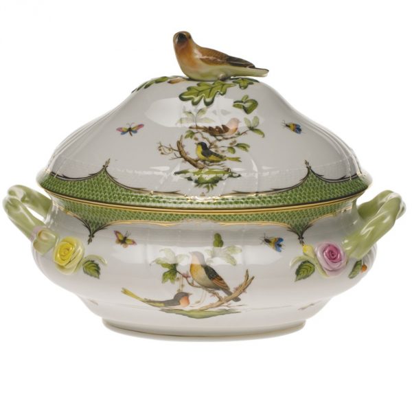 Soup tureen, bird knob - Rothschild Bird Maroone
