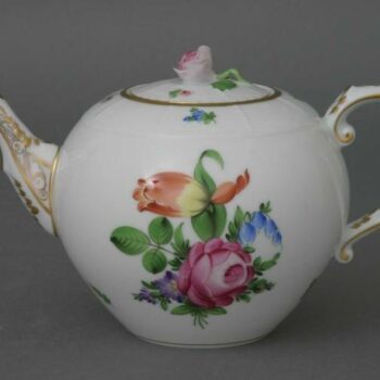 Teapot, rose knob - Printemps