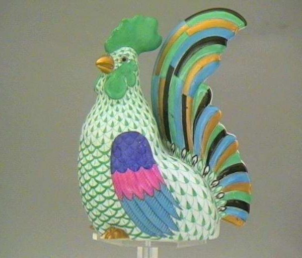 Rooster, sitting - Assorted Fishnet Colors