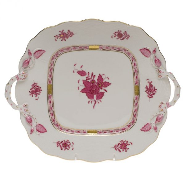 Cake Plate - Chinese Bouquet (Assorted Colors)