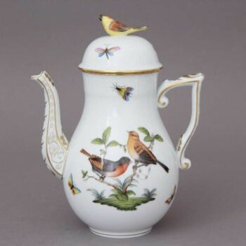 Coffee Pot, bird knob - Rothschild Bird