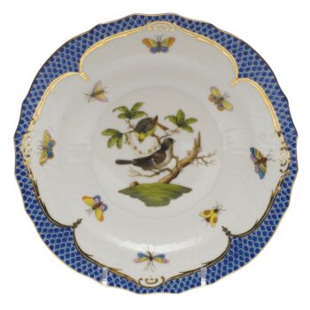 Dessert Plate - Rothschild Bird Fishnet Blue