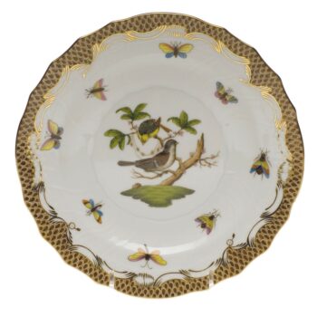 Dessert Plate - Rothschild Bird Brown