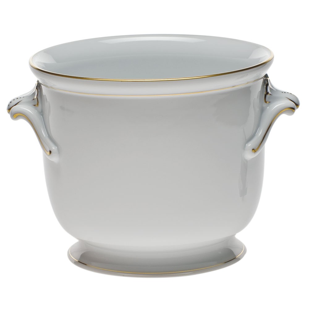 Medium Cachepot w. twisted handle (Assorted Decors)