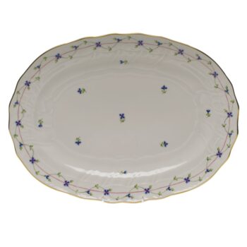Medium Oval dish - Petite Blue Garland