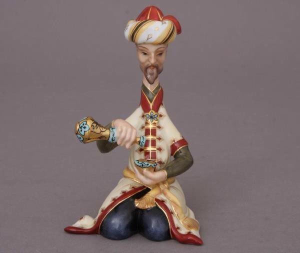 persian-drinking-tea-figurine- Herend Porcelain