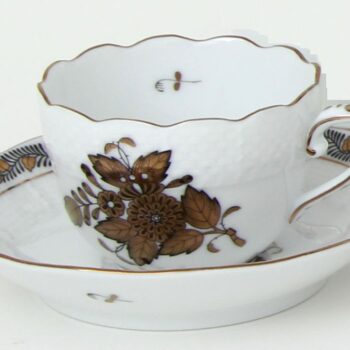 Coffee Cup and Saucer - Chinese Bouquet Gold
