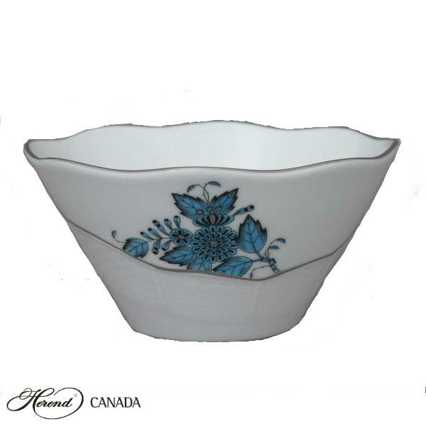 Large Cereal Bowl - Chinese Bouquet Turquiouse Platinum
