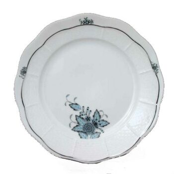 Dessert Plate - Chinese Bouquet Turquoise Platinum