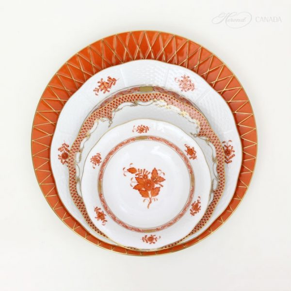Chinese Bouquet Rust Set - Herend Colours