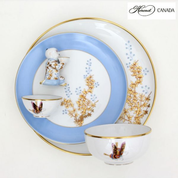 Bamboo & Butterfly Set - Herend Colours