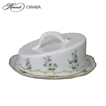 Cheese Dish, branch knob - Chinese Bouquet Rust