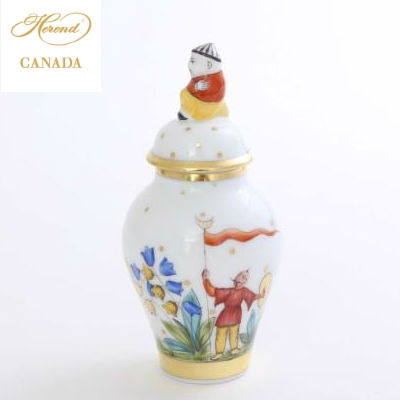 Small Vase, mandarin knob - Oriental Showmen
