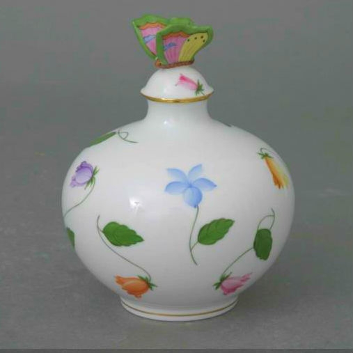 Perfume Bottle, butterfly knob (Assorted Decors)