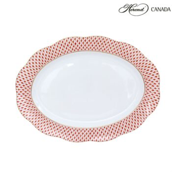 Fishnet Rust - Small Oval Plate