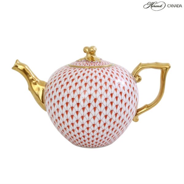 Fishnet Colors - Teapot, twisted knob