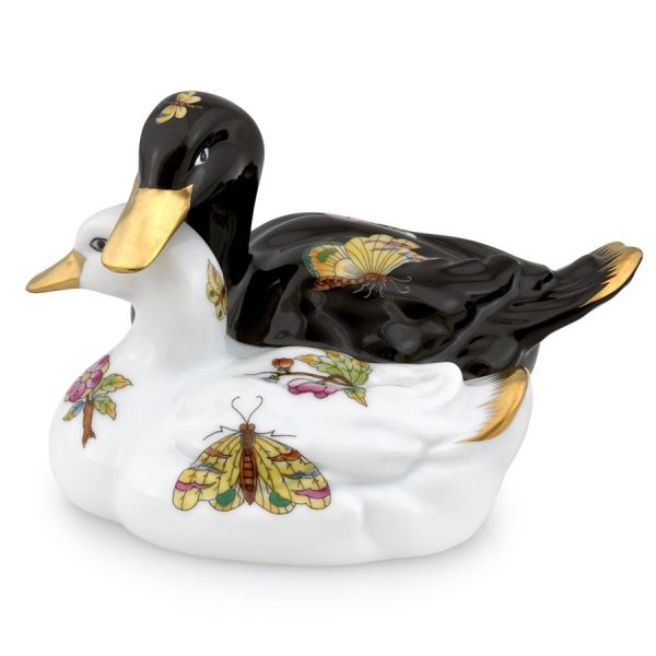 Pair of ducks - Queen Victoria Black & White