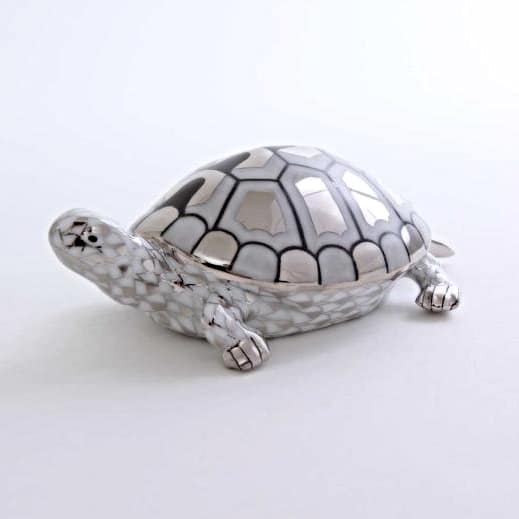 Herend-Turtle-Fishnet-Platinum-15302