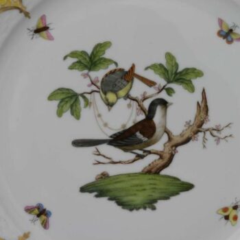 Butter dish, bird knob - Rothschild Bird Butterscotch