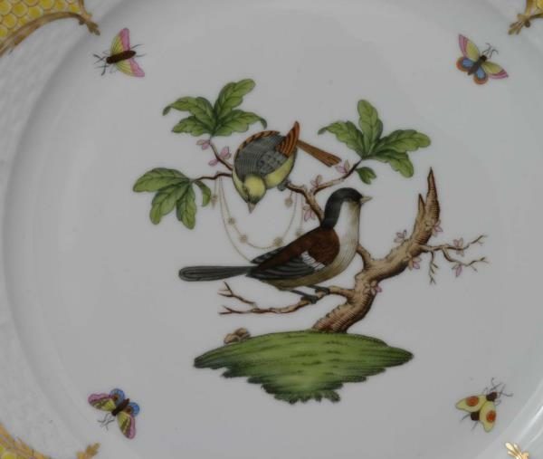Butter dish, bird knob - Rothschild Bird Butterscotch