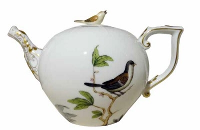 Teapot, bird knob - Rothschild Bird