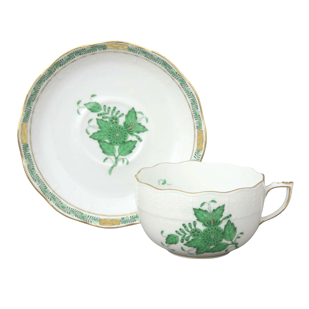 Herend-Teacup-Saucer-00724-0-00AV-Chinese-Bouquet-Green