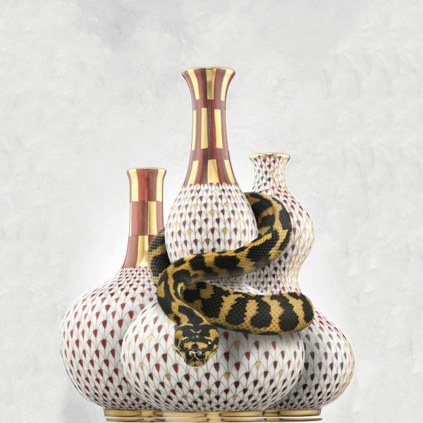 Bottle Shape Vase - Fishnet Multi color Special