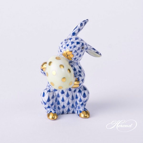 Herend Easter Bunny Figurine - Fishnet Colors