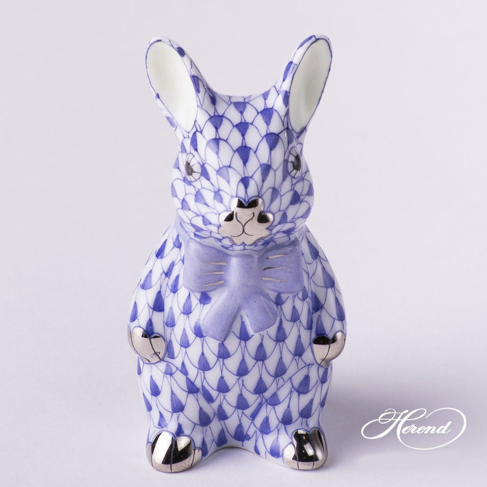 Rabbit with Bowtie - Herend Animal Figurine