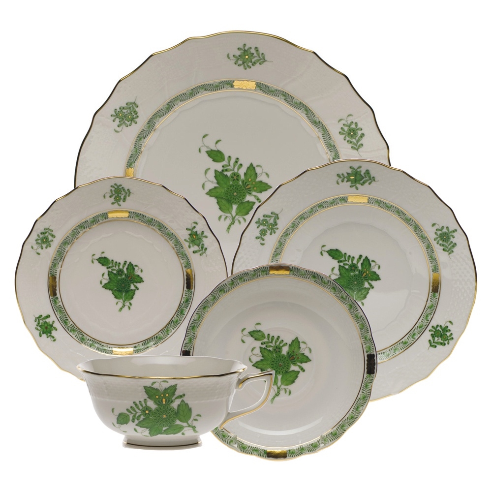 Herend Chinese Bouquet Green Place Settings