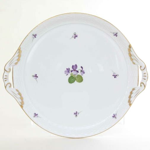 Cake Plate w. handle - Violet Sissi Collection