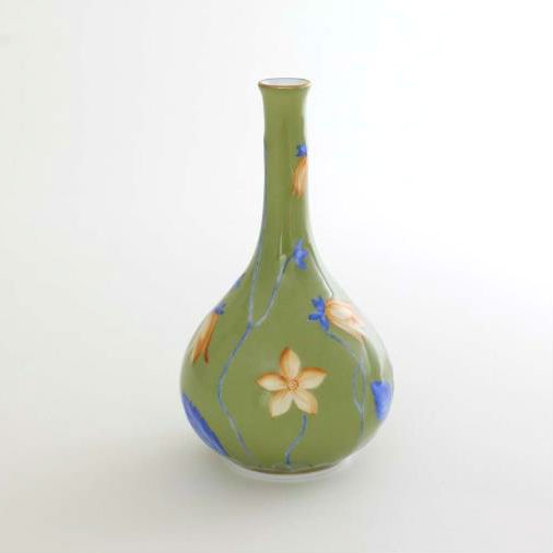 Vase With Flowers Green