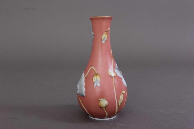 Vase, embossed - Poppy Terracotta