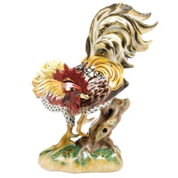 Herend Rowdy Rooster Figurine Reserve Collection
