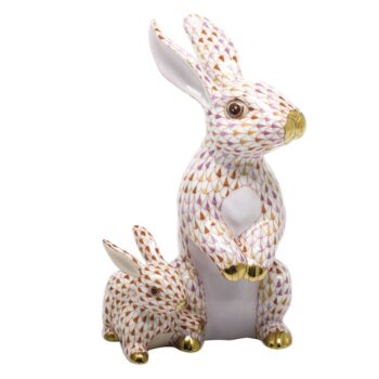 Herend Figurine Bunny with Baby Reserve Collection - Limited Edition 150 pcs.
