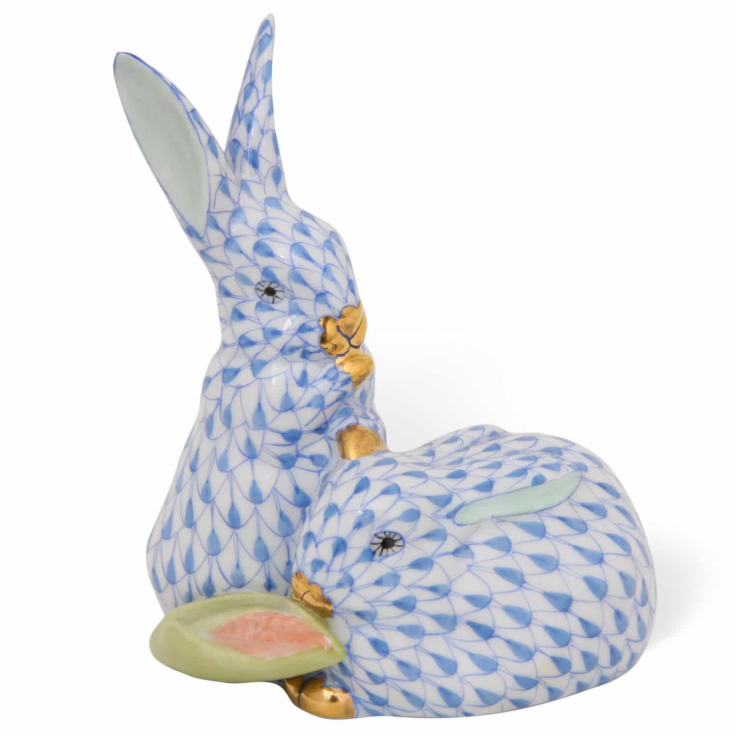 Herend-Porcelain-Bunny-Animal-Figurine
