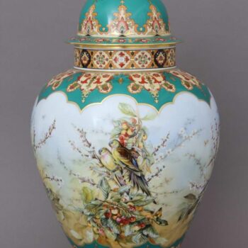 06571-0-15 SP875 Vase – Large – Tropical Birds - Herend Fine china