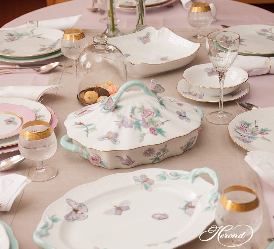 Dinner Set for 6 Persons - Herend Royal Garden Turquoise EVICT2