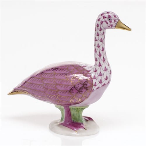 HEREND CANADA GOOSE New for 2019 Herend porcelain from Hungary, handmade and handpainted with 24K gold accents. 4” x 1 ½” x 3 ⅞” h.