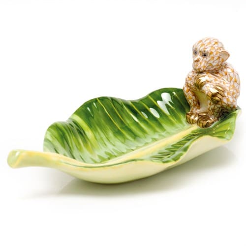herend-monkey-on-banana-leaf-figurine-butterscotch_lg