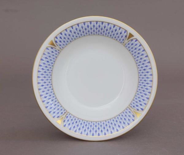 Cereal Bowl - Art Decor Fishnet Blue