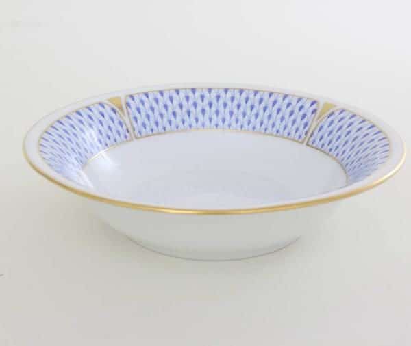 Cereal Bowl - Art Decor Fishnet Blue