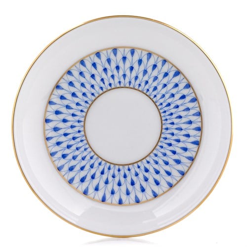 Teacup and Saucer - Art Deco Fishnet Blue Herend's new decor decorated with classic Herend Fishnet's Art Decor version designed in 2019. The legend is reborn! Available in Dinner sets, tea sets and coffee sets.