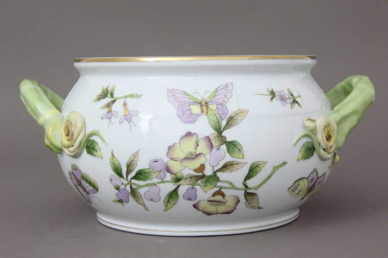 Royal Garden by Herend Soup Tureen Butterfly Knob 4 QT William & Catherine